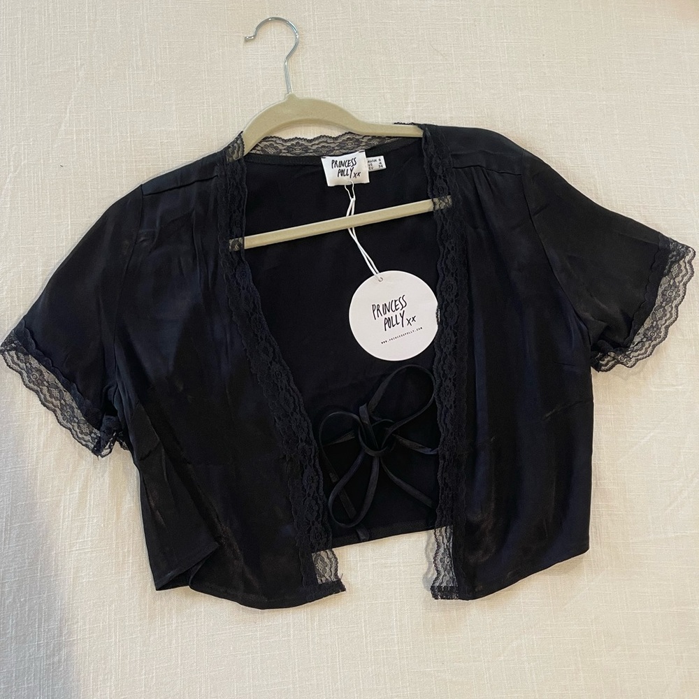 Princess Polly Vintage Tie Up Blouse